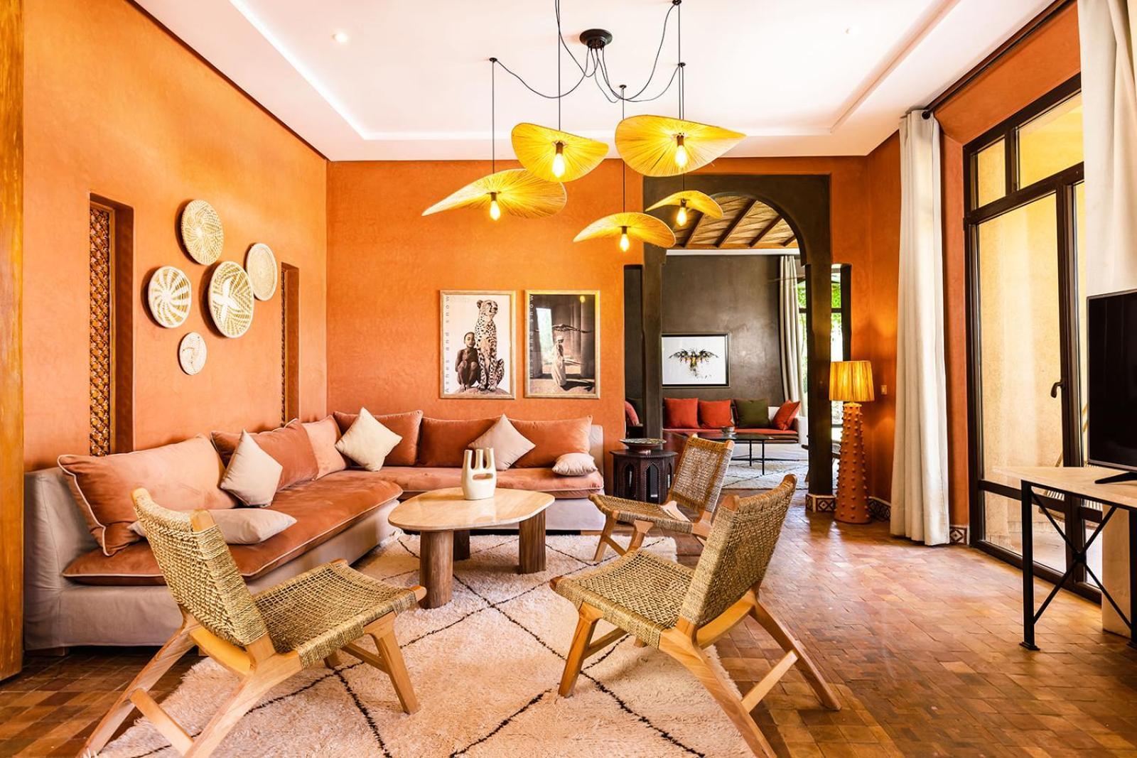 Villa De Luxe Avec Piscine Privee Et Golf Marrákes Kültér fotó