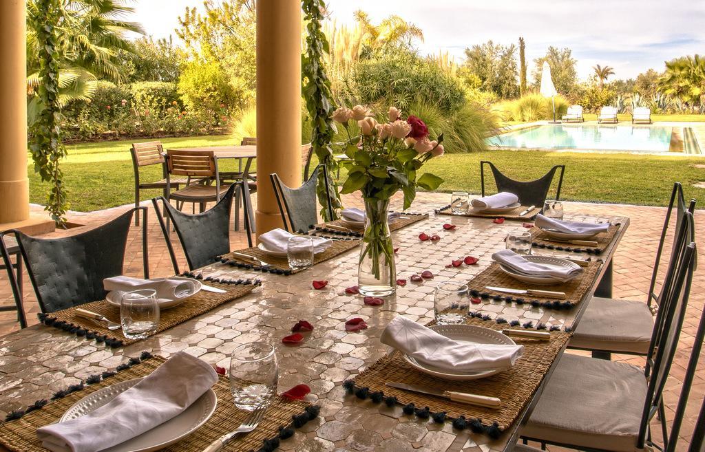 Villa De Luxe Avec Piscine Privee Et Golf Marrákes Kültér fotó