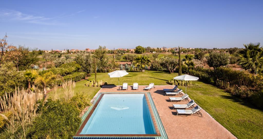 Villa De Luxe Avec Piscine Privee Et Golf Marrákes Kültér fotó